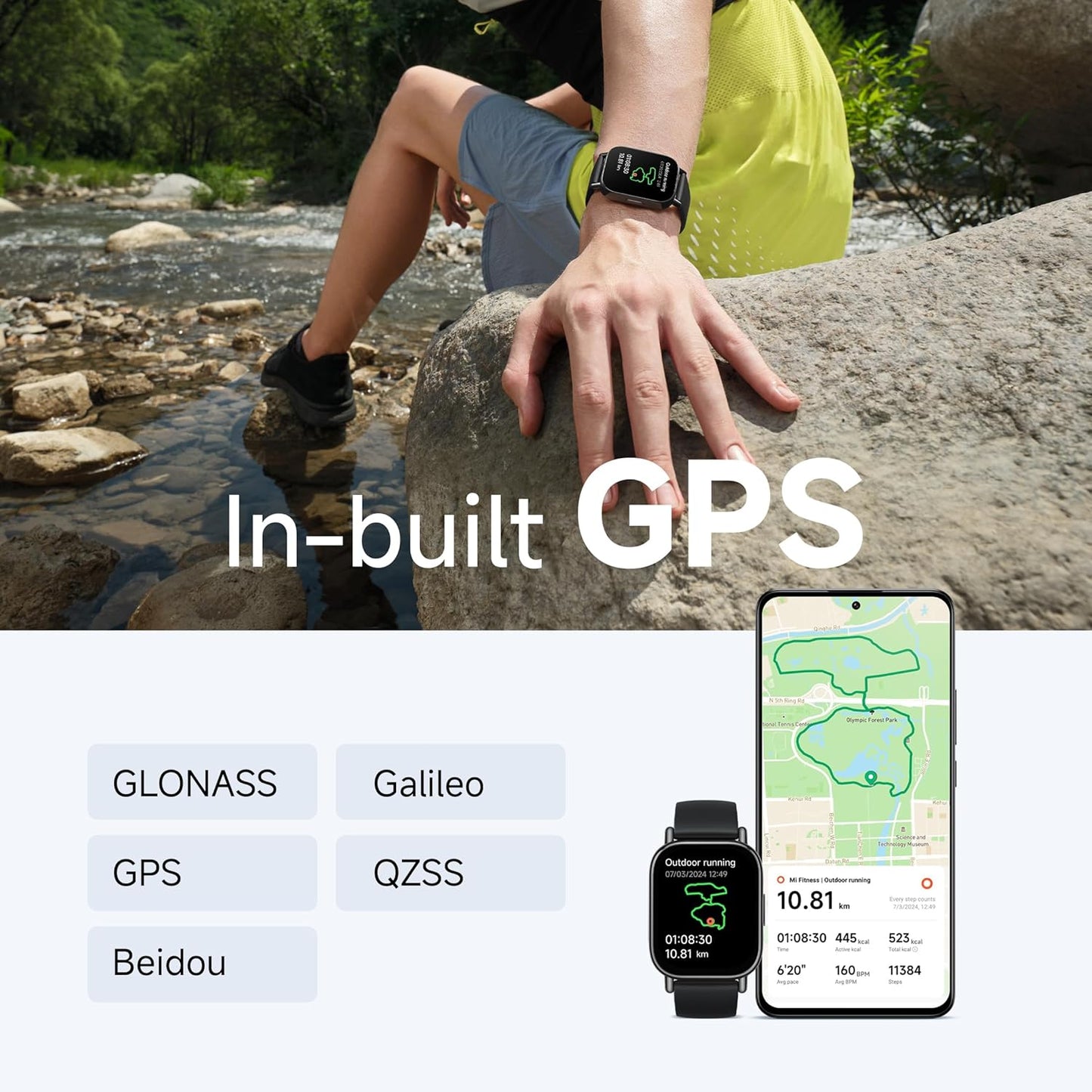Redmi Watch 5 Lite, 1.96" Amoled, Advanced in-Built GPS, 5 ATM, 18 Day Battery, Bluetooth Calling with AI Noise Reduction