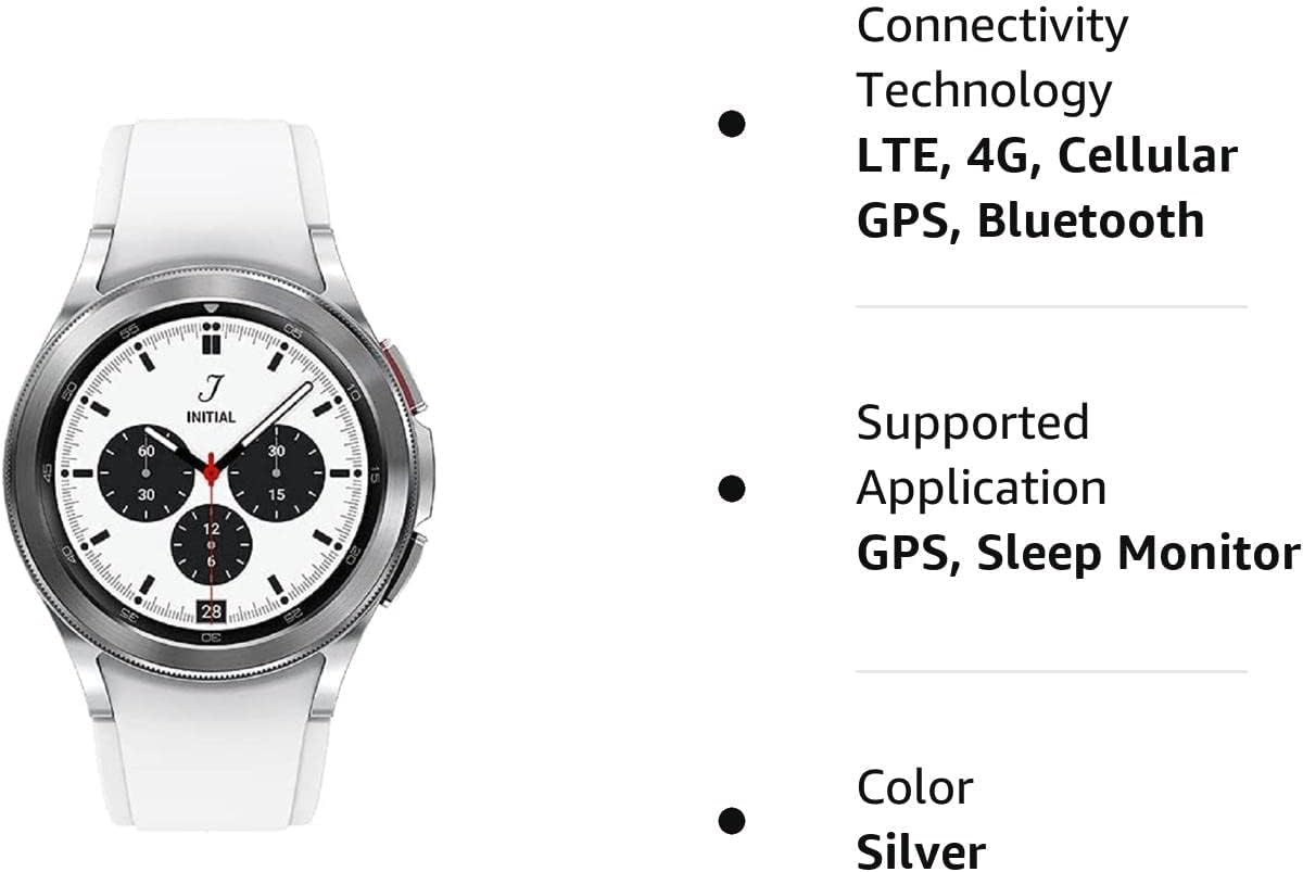 SAMSUNG Galaxy Watch 4 Classic 42mm Smartwatch w/Bonus Band (Black), ECG Monitor Tracker for Health, Fitness, Running, Sleep Cycles, GPS Fall Detection & Bluetooth, US Version