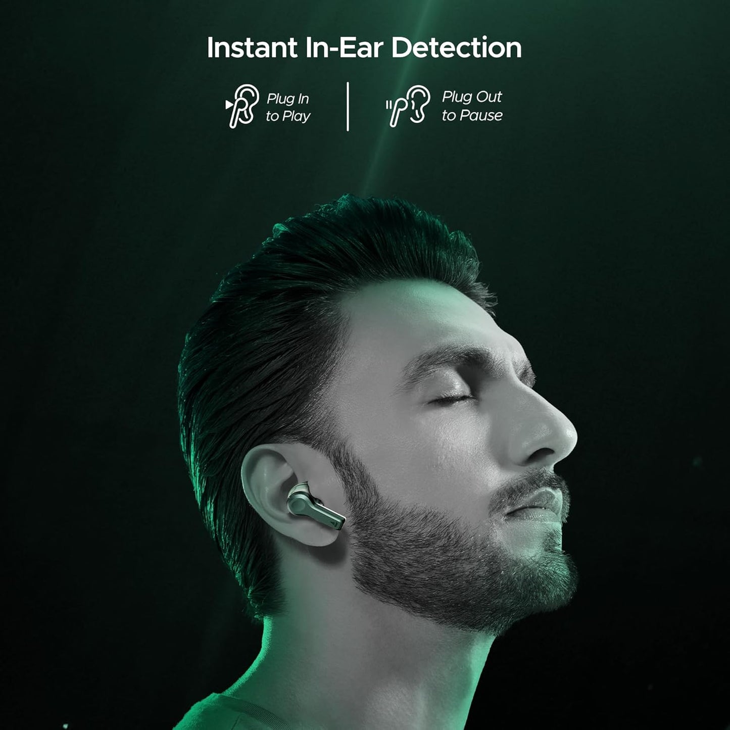 boAt Nirvana Space, 360º Spatial Audio, Active Noise Cancellation (~32dB), 100Hrs Battery,4Mics ENx, Fast Charge, v5.3 Bluetooth Earbuds, TWS Ear Buds Wireless Earphones with mic