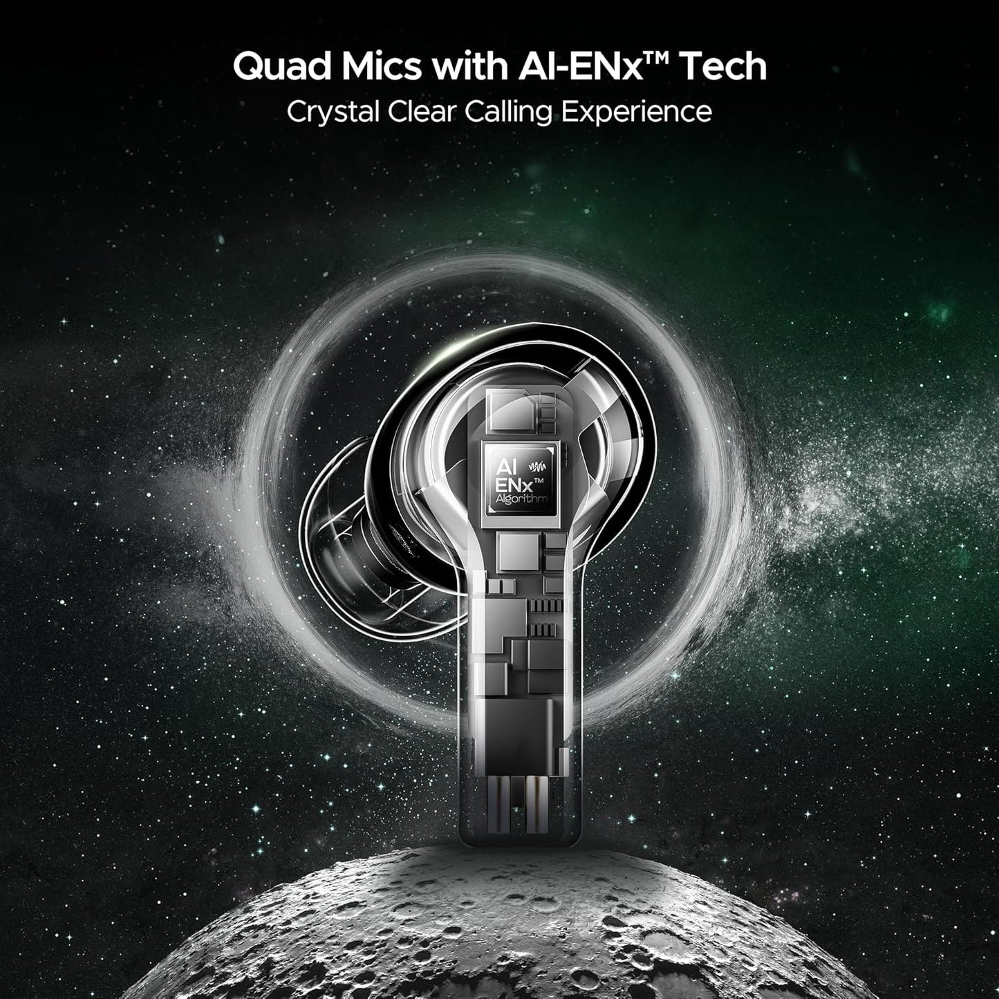 boAt Nirvana Space, 360º Spatial Audio, Active Noise Cancellation (~32dB), 100Hrs Battery,4Mics ENx, Fast Charge, v5.3 Bluetooth Earbuds, TWS Ear Buds Wireless Earphones with mic