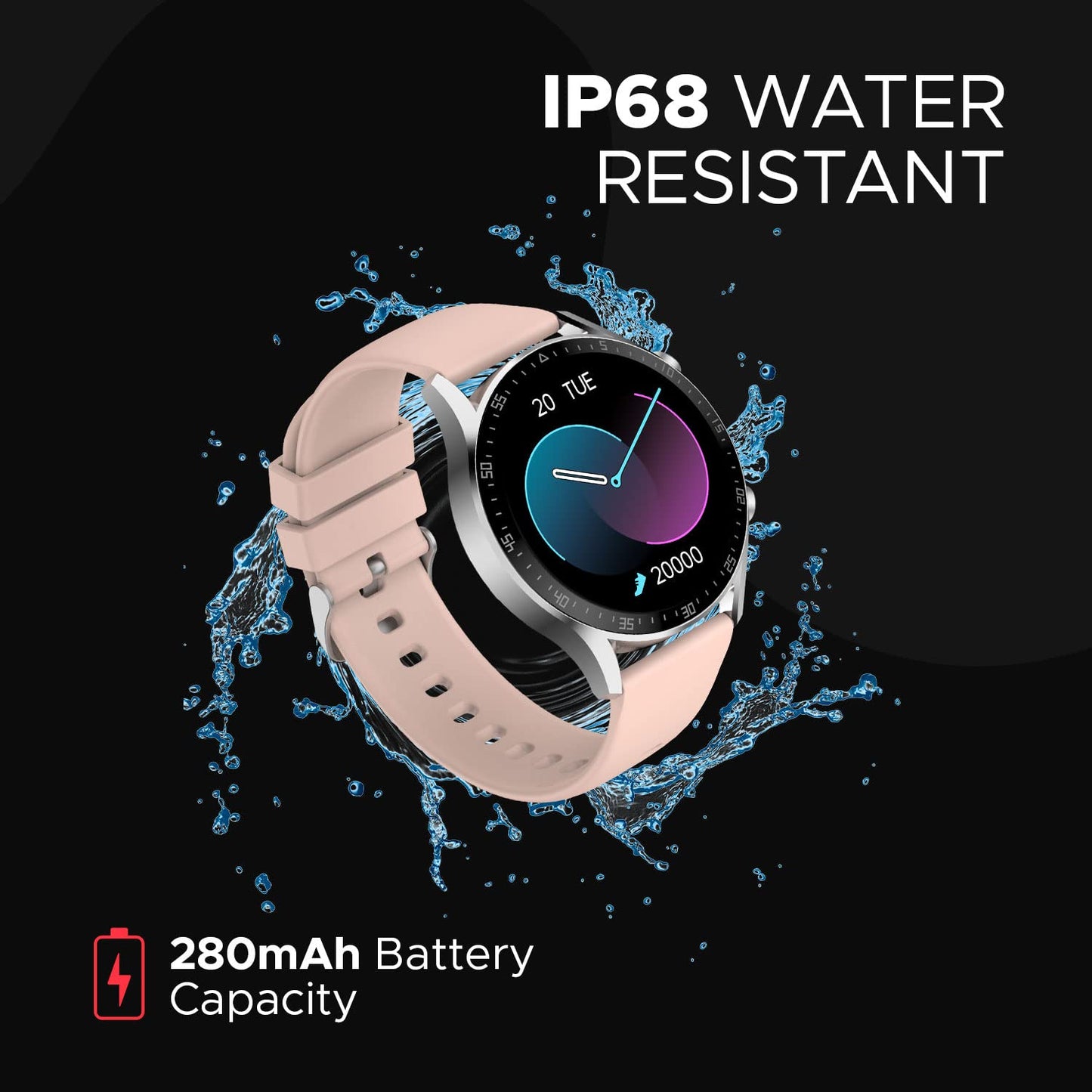 Fire-Boltt Talk 2 Pro Bluetooth Calling Smartwatch, 1.39" TFT Display with Dual Button, Hands On Voice Assistance, 120 Sports Modes, in Built Mic & Speaker