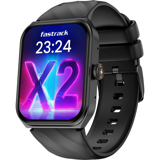 Fastrack New Limitless X2 Smart Watch, 1.91" UltraVU with Rotating Crown, 60 Hz Refresh Rate, Advanced Chipset, SingleSync BT Calling, 100+ Sports Mode & Smartwatch Faces, IP68,