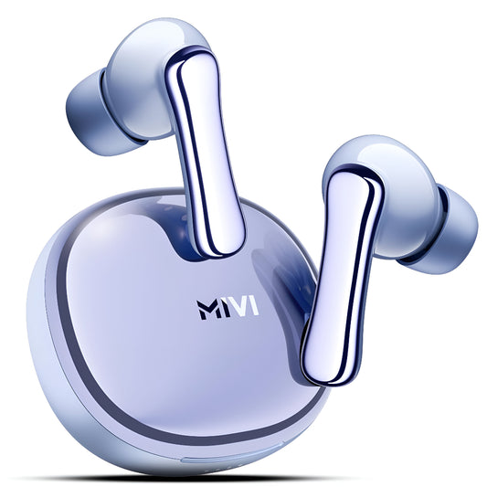 Mivi SuperPods Halo [Flagship Launch], 35dB ANC Active Noise Cancellation in Ear Ear Buds Wireless, Spatial Audio, 60HRS Battery,13mm Drivers, IPX4, v5.4 Bluetooth Earbuds with Mic