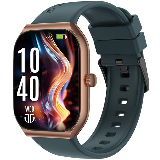 Titan Smart 3 Premium Smart Watch|1.96" Super AMOLED Display with 410x502 Pixel Resolution|SingleSync BT Calling|NitroFast Charging|110+ Sports Modes|200+ Watchfaces